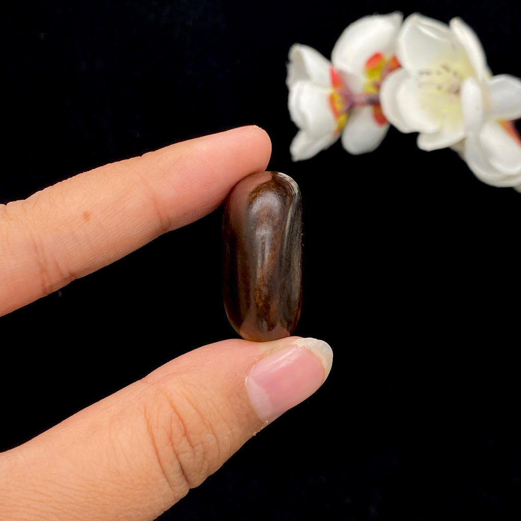 和田玉聚红皮籽料挂件（18.5g）