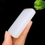 和田玉糖白无事牌（43.5g）