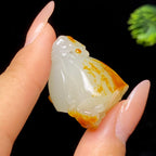 和田玉籽料莲蓬挂件（16.2g）