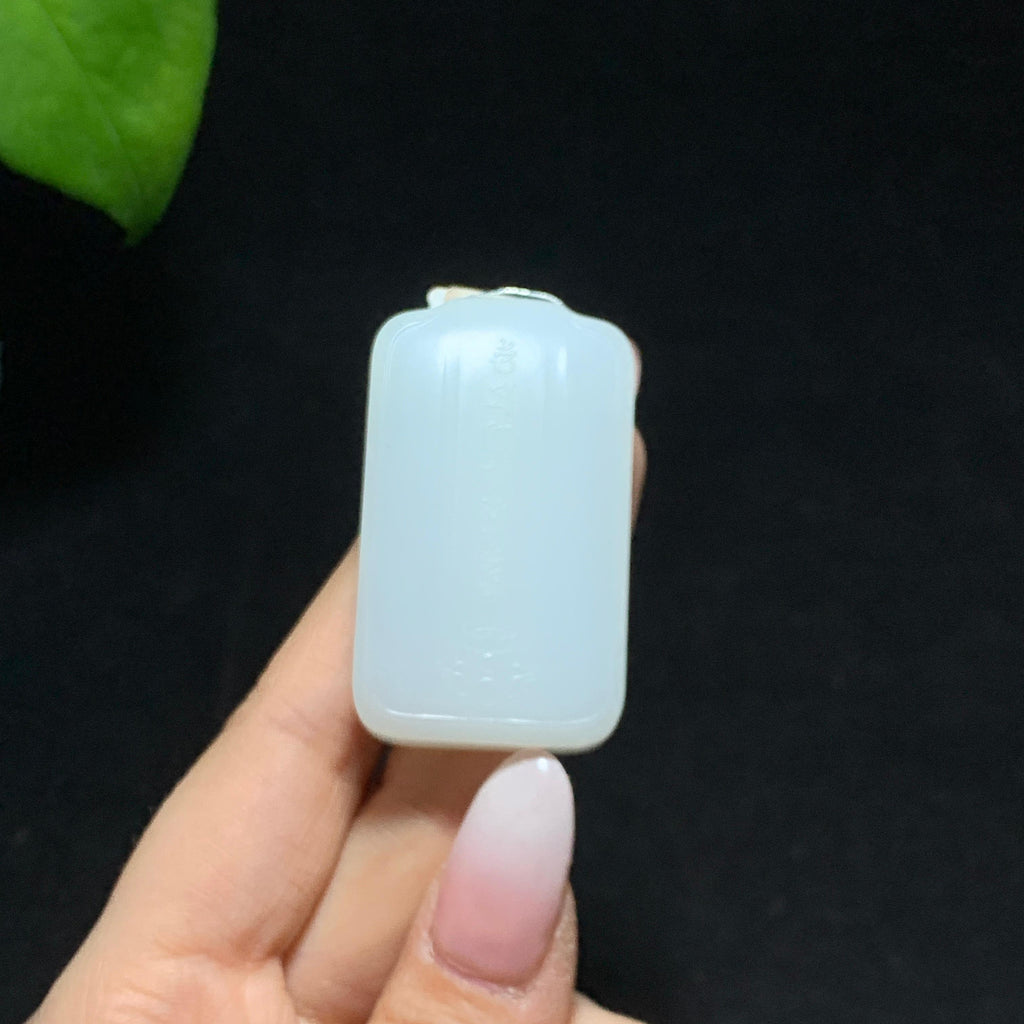 毕业级和田羊脂白玉无相佛挂件（43.0g）