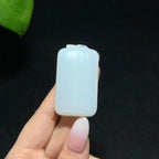 毕业级和田羊脂白玉无相佛挂件（43.0g）