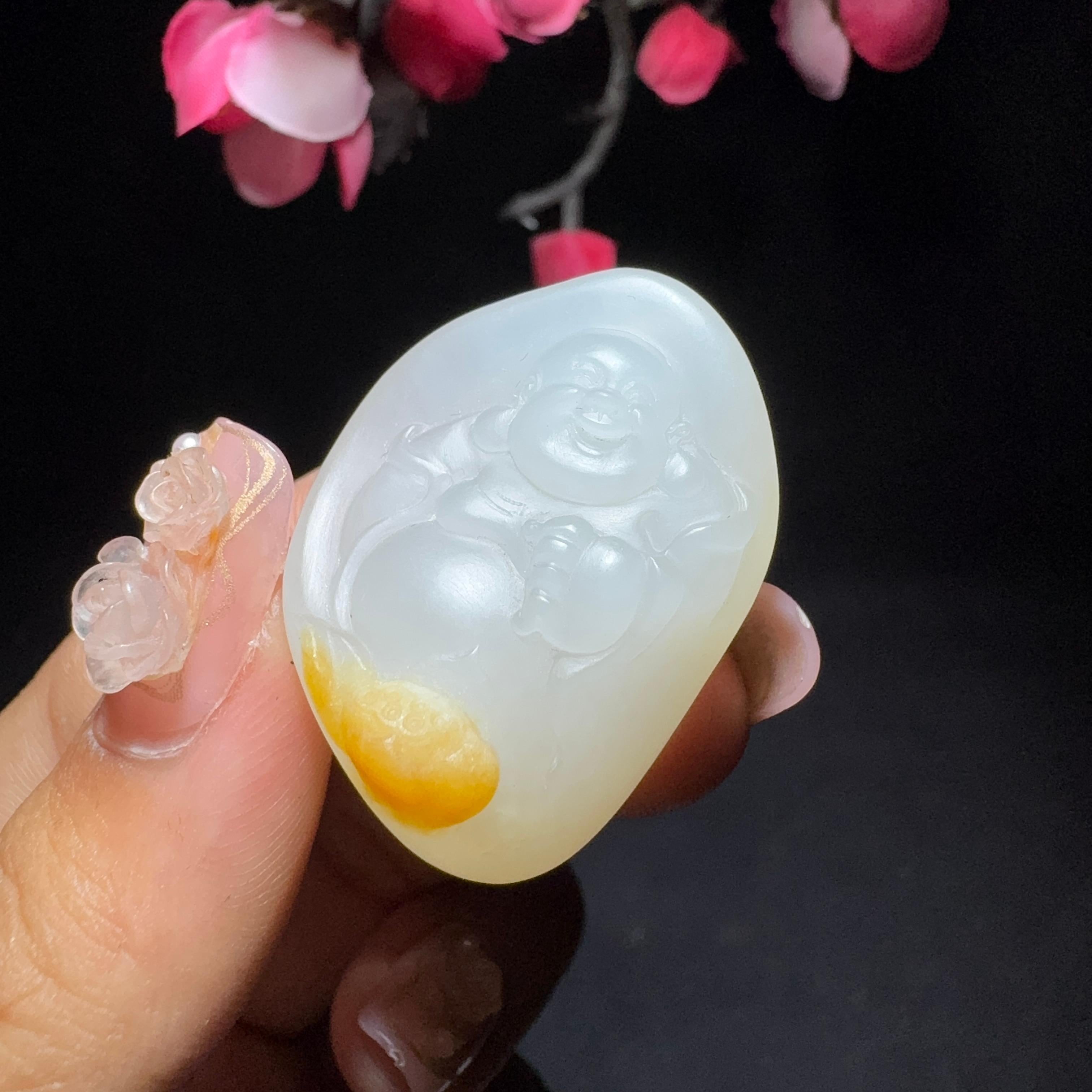 和田玉籽料挂件佛（14.9g）