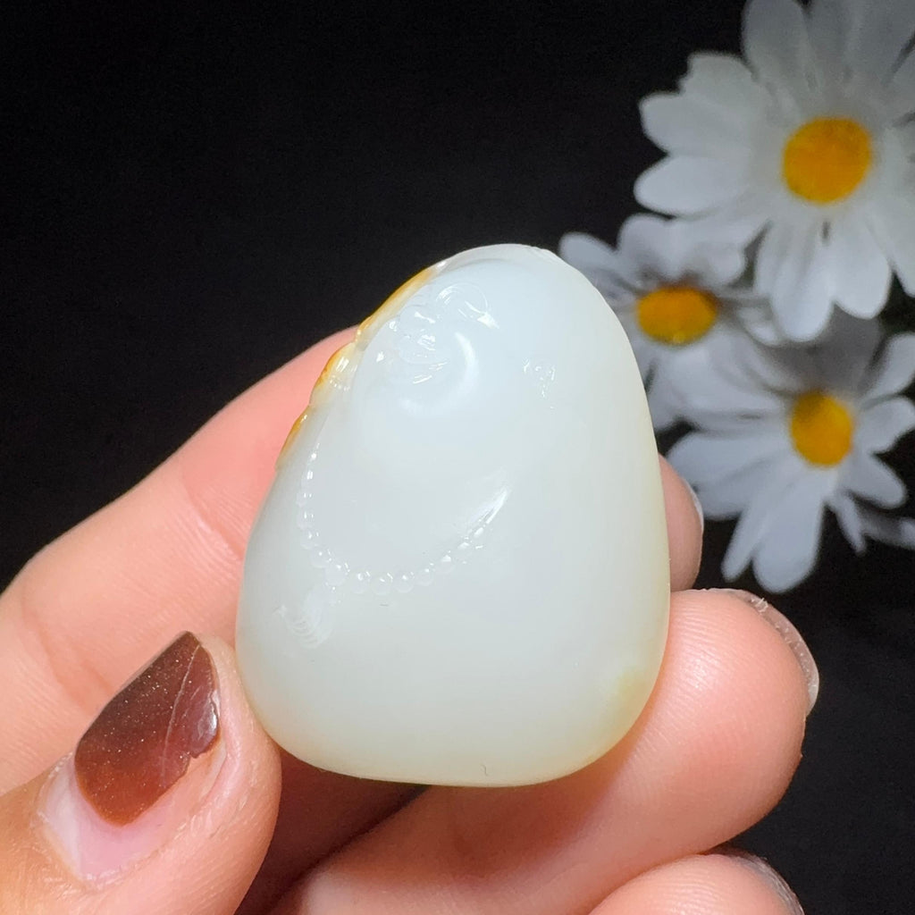 和田玉籽料挂件佛公（24.7g）