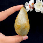 和田玉洒红皮青花底籽料手把件（133.1g）