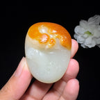 和田玉籽料挂件龙行天下（49.0g）