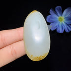 和田玉籽料平安无事牌（29.3g）