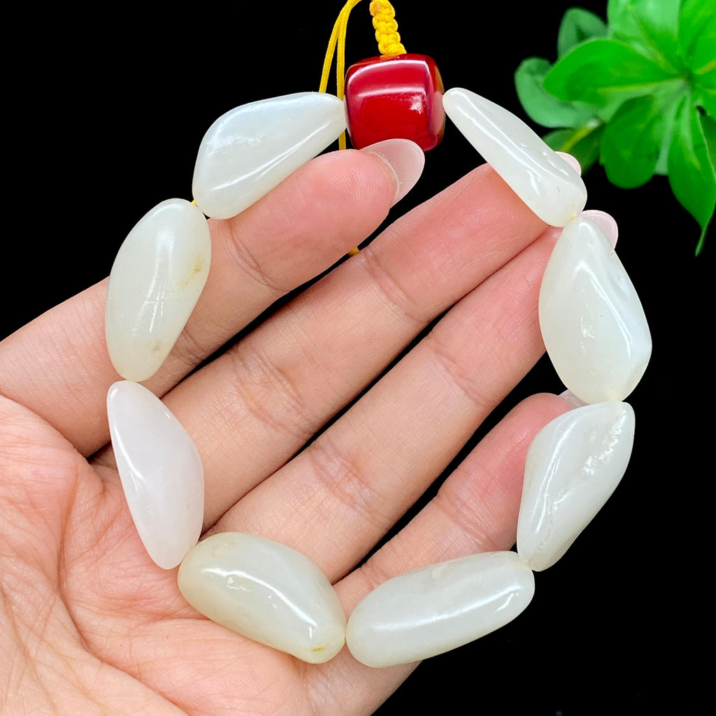 和田玉白玉籽料【精品手串】（49.3g）
