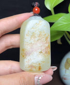 新疆和田玉籽料平安无事牌（58.4g）