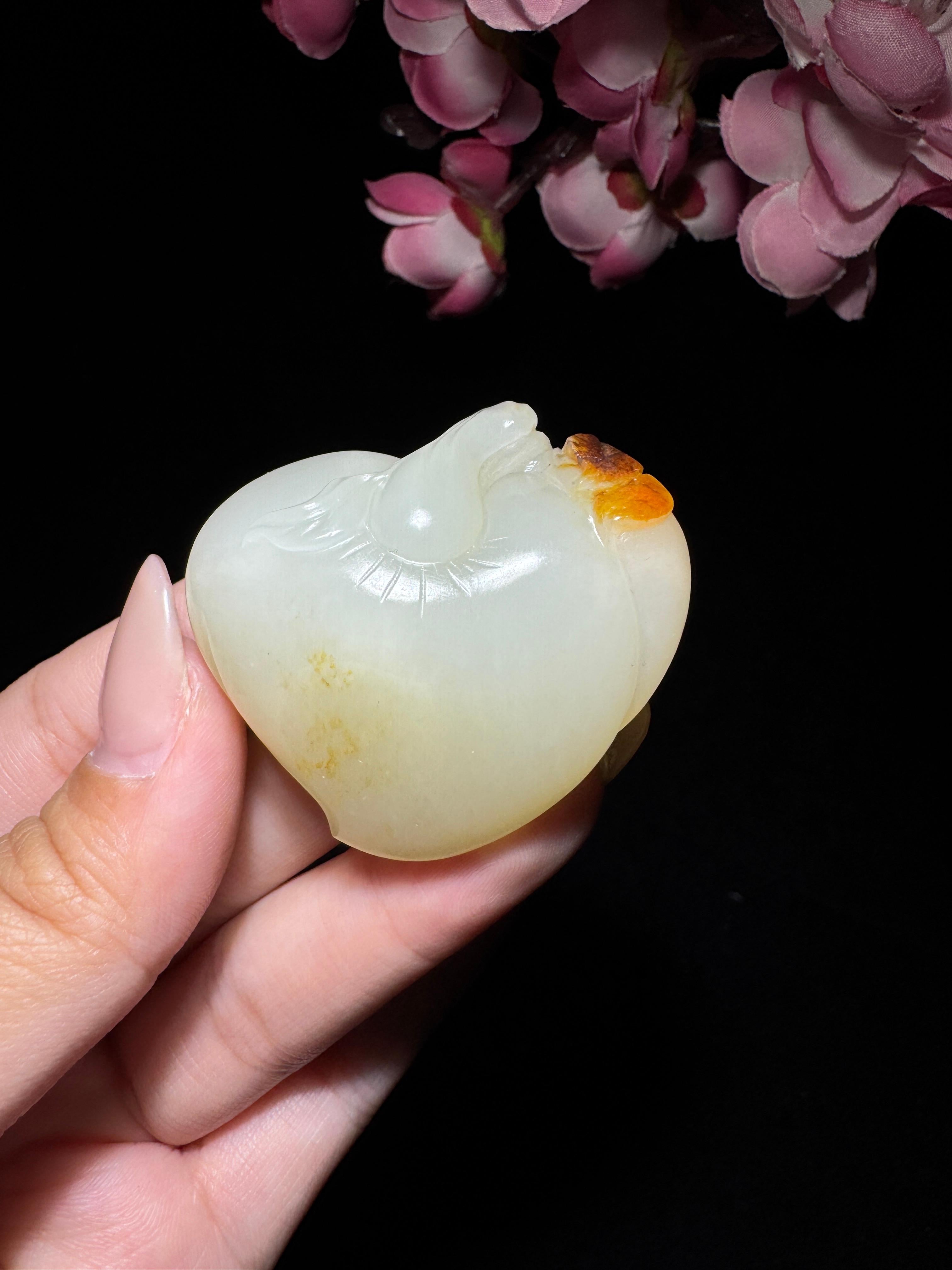 和田玉籽料白玉如意挂件（44.6g）