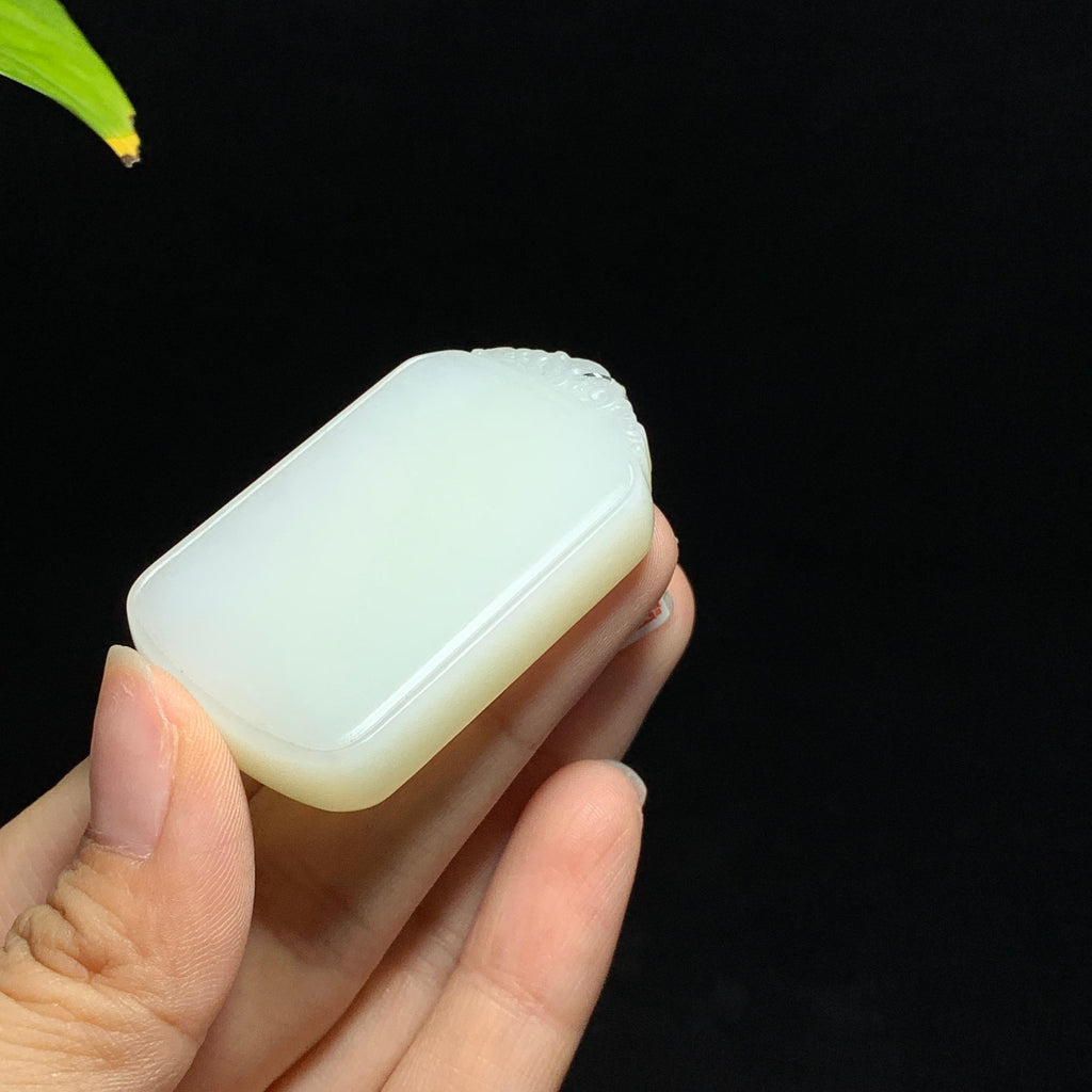 和田山料白玉无事牌挂件（37.7g）