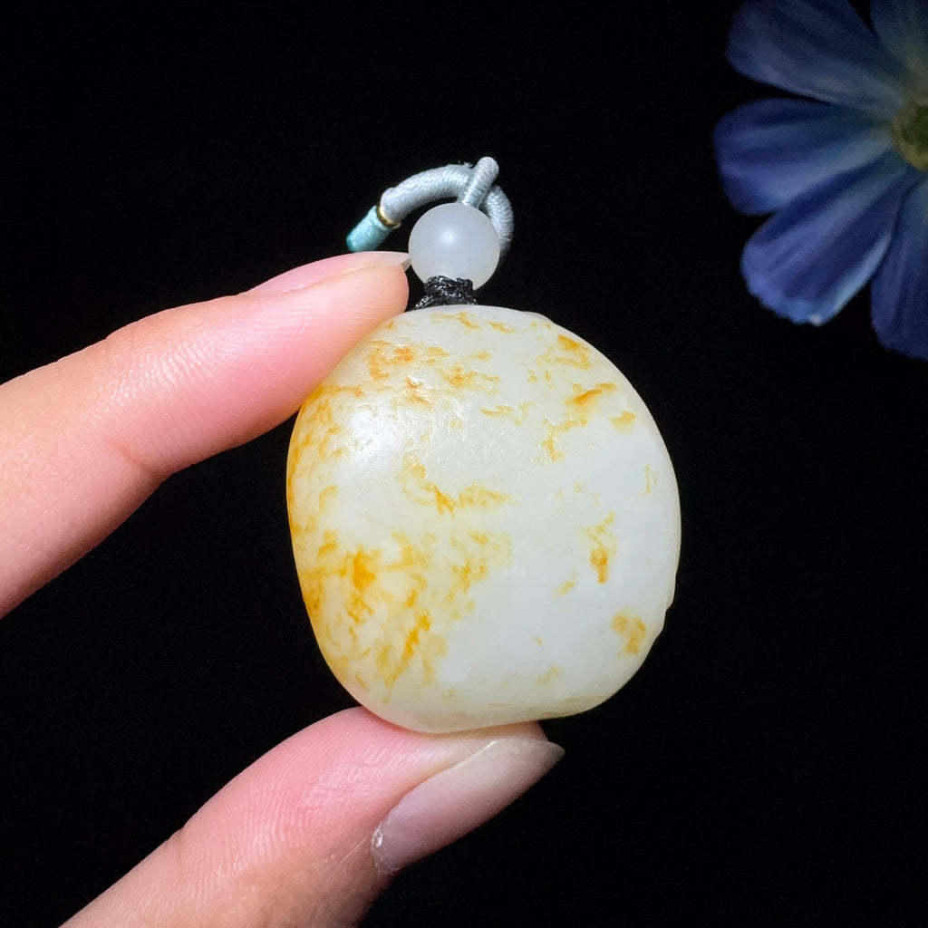 精品和田玉籽料挂件佛公（34.6g）