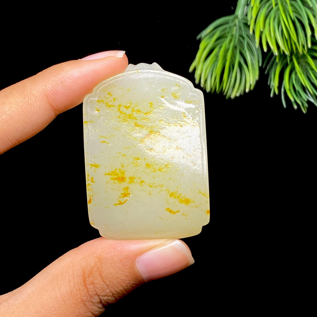 和田玉籽料无事牌（44.3g）