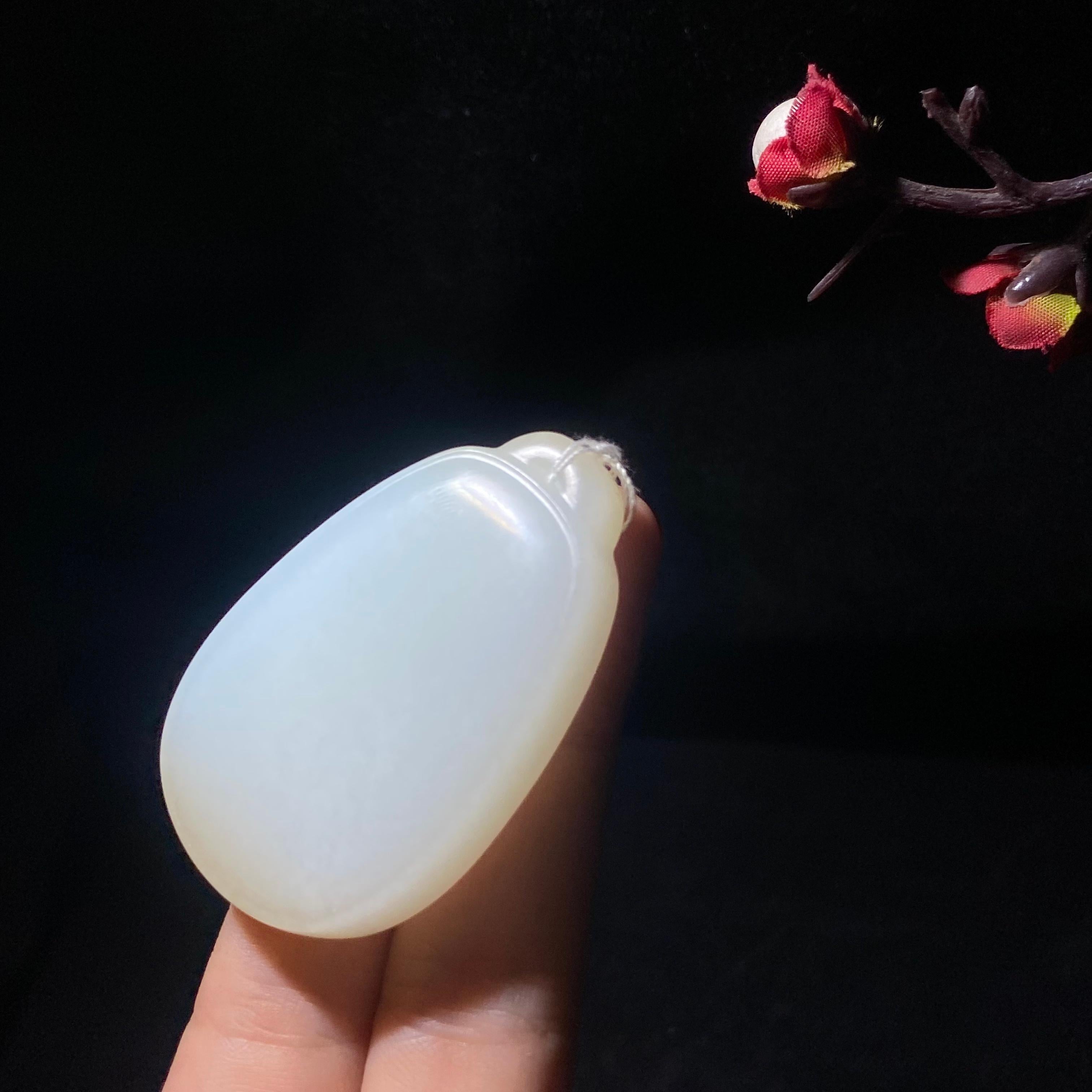 高品质新疆且末糖白玉无事牌（34.3g）