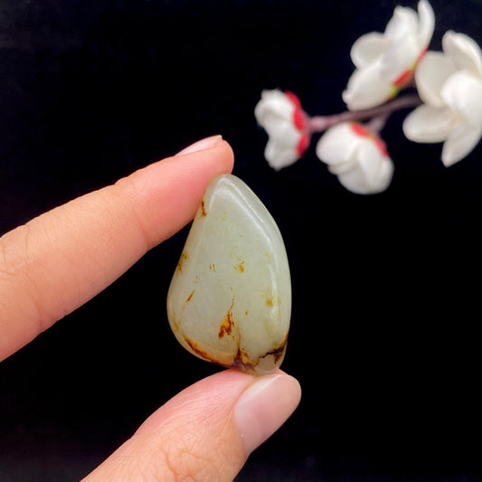 和田玉洒金皮籽料原石（12.4g）