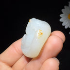 和田玉籽料羊脂财务挂件财神（35.1g）