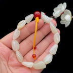 和田玉白玉籽料【精品手串】（20.5g）