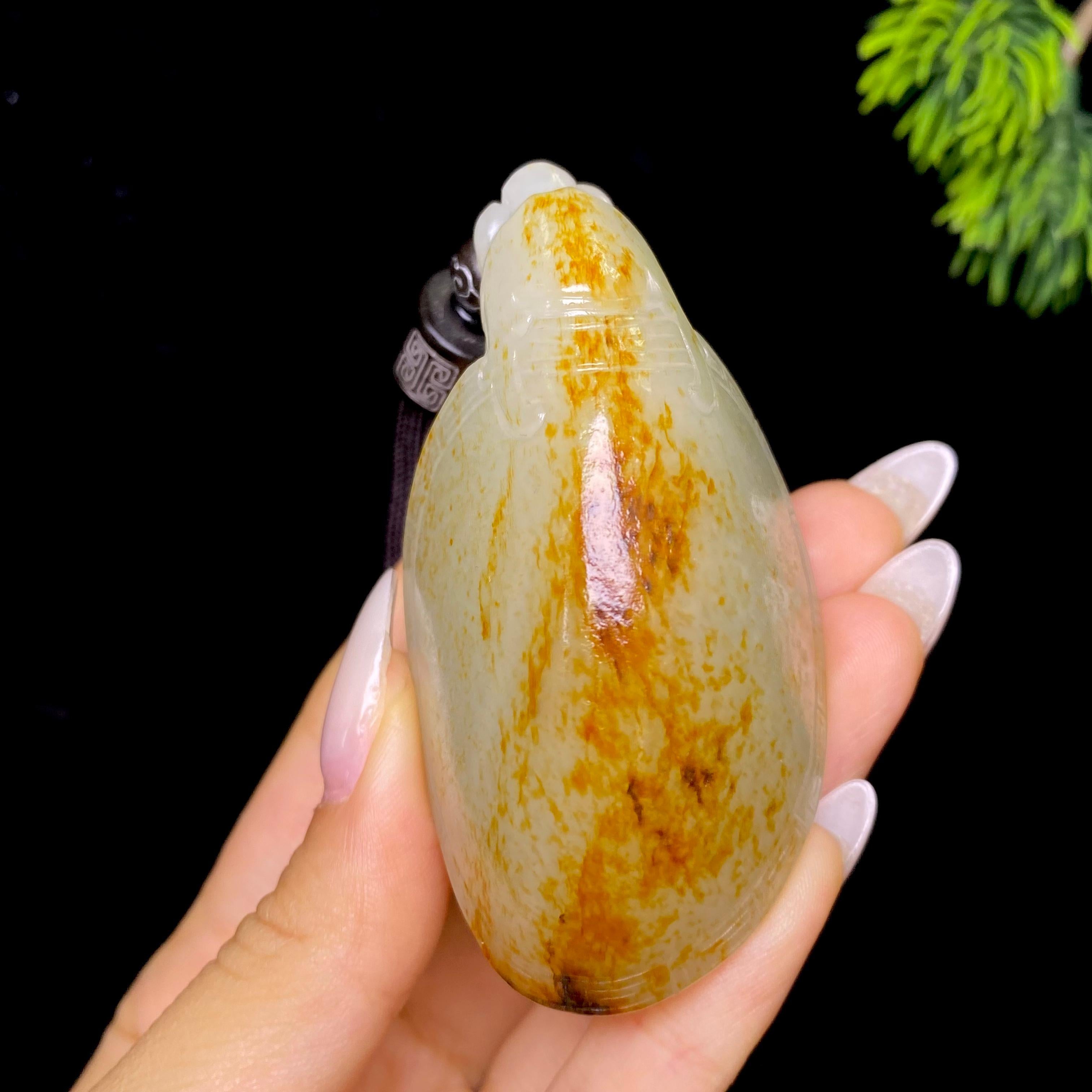 和田玉籽料龙龟把件（114.1g）