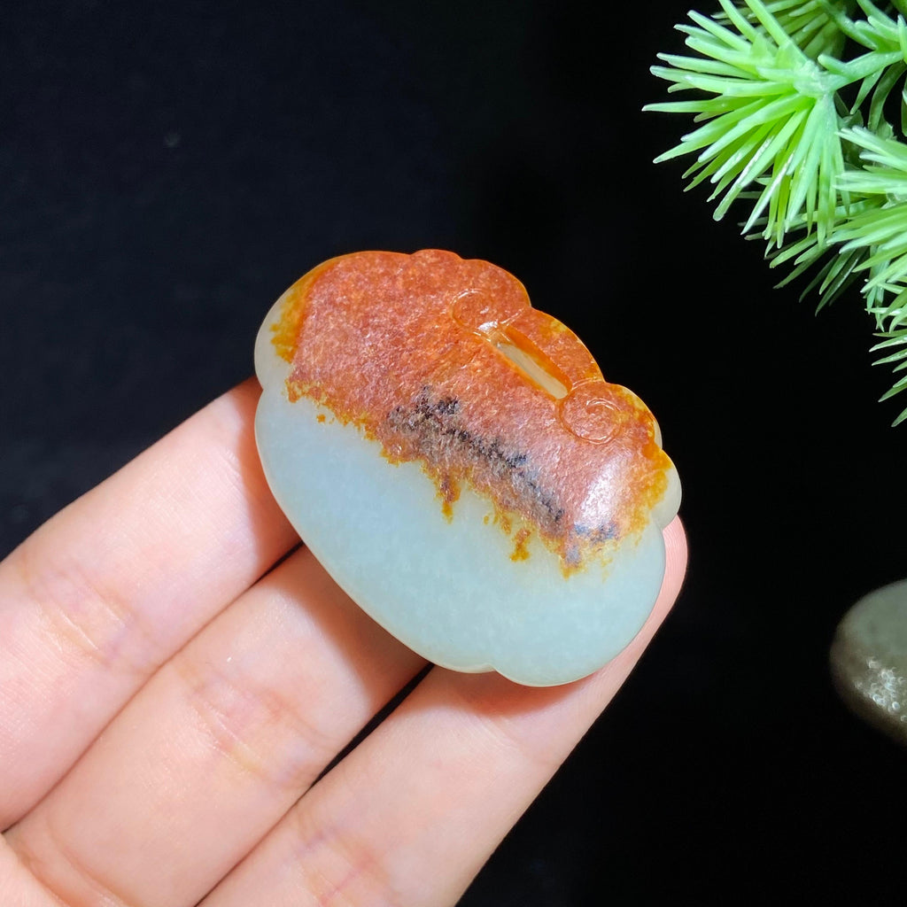 和田玉籽料独籽双面皮如意（25.0g）