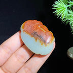 和田玉籽料独籽双面皮如意（25.0g）