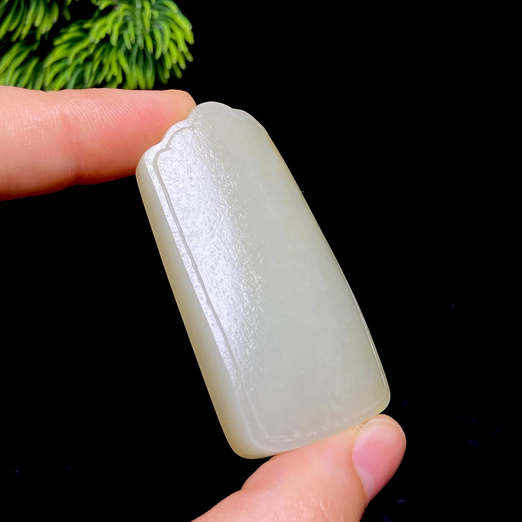 和田玉籽料无事牌（41.7g）