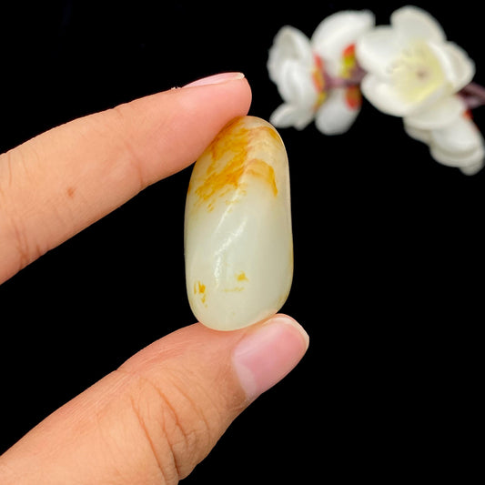 和田玉聚红皮籽料挂件（24g）