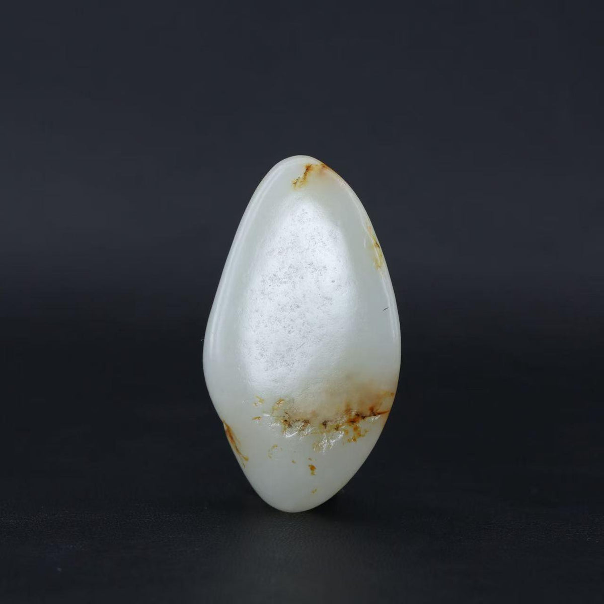 和田玉白玉带洒金皮籽料挂件（21.1g）