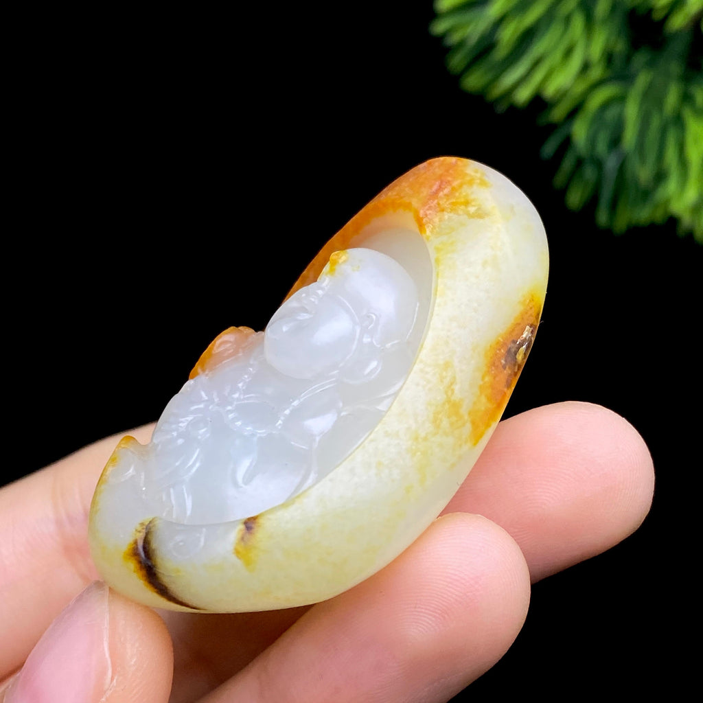 和田玉籽料佛公（38.5g）