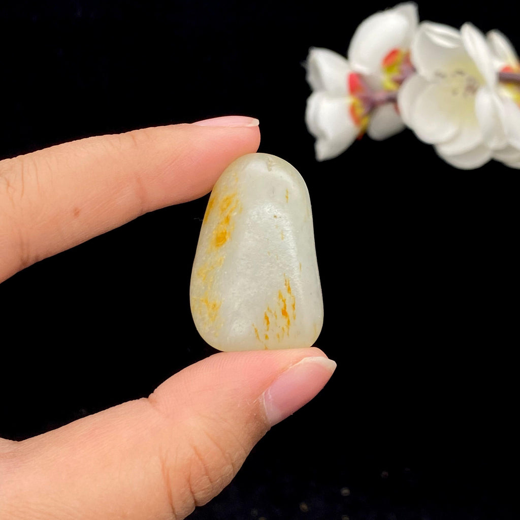 和田玉洒金皮青花底籽料小挂件（17.5g）