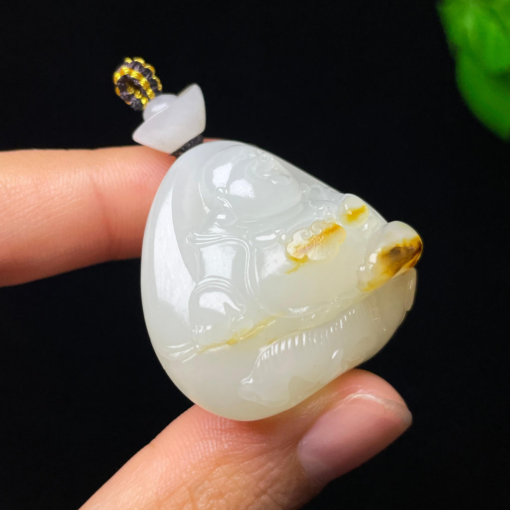 和田玉籽料佛公（33.7g）
