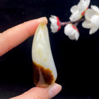 和田玉聚黄皮籽料原石（73g）