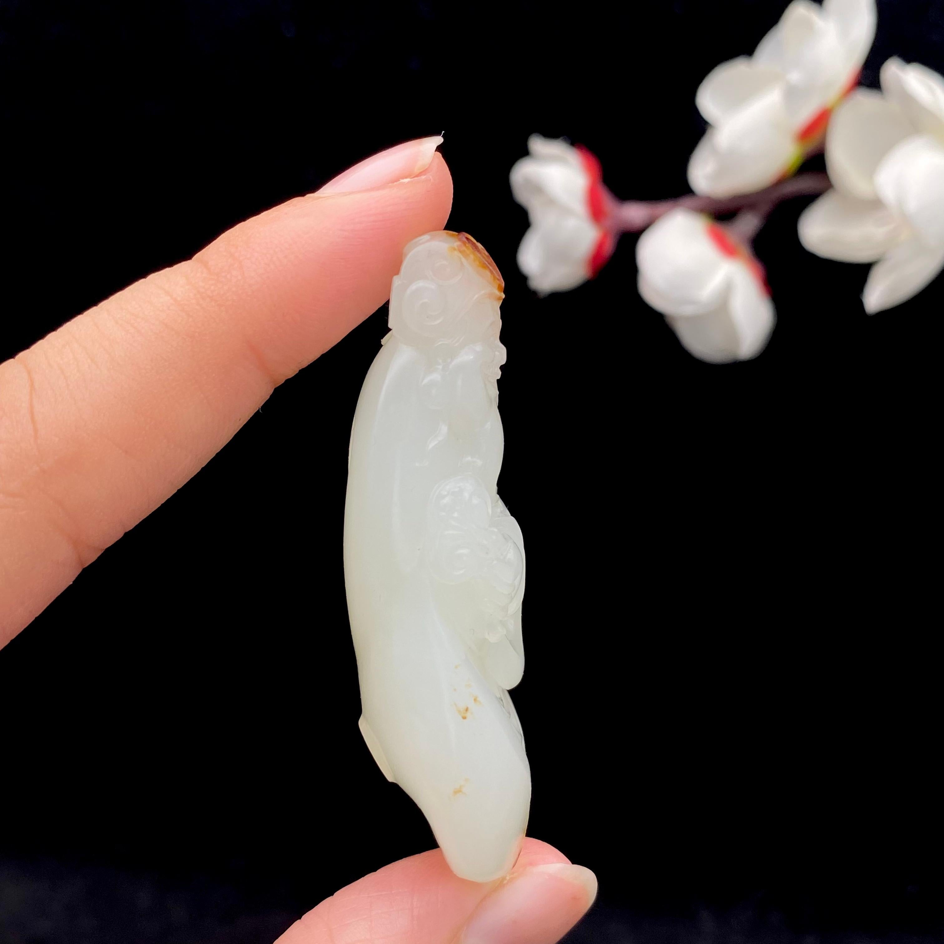 和田玉籽料【财神爷】挂件（29.8g）