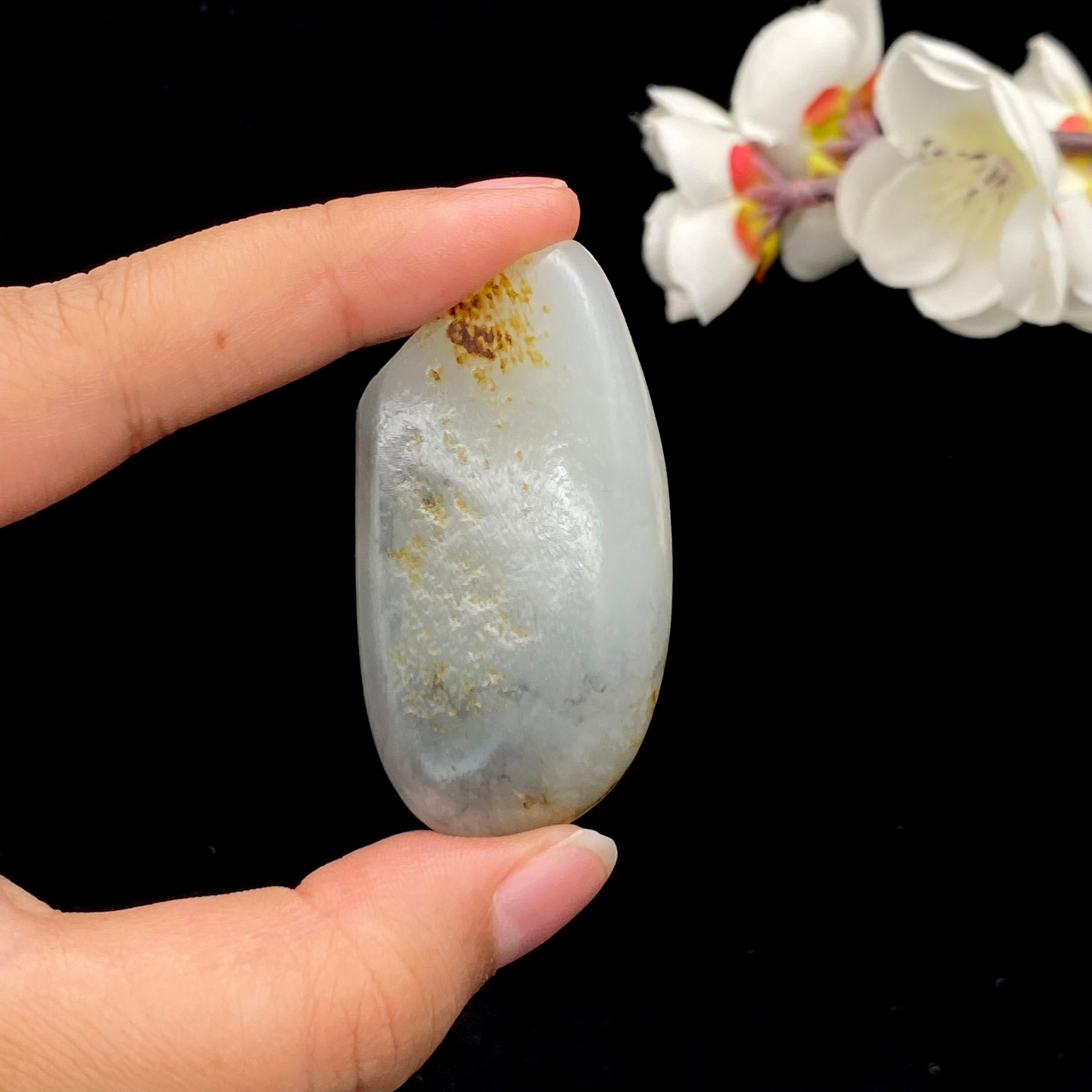 【超值推荐】和田玉洒金皮青花籽料（43.3g）