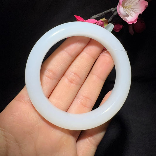 和田玉白玉手镯（59.6g）