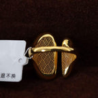 和田玉红皮包金戒指（7.2g）