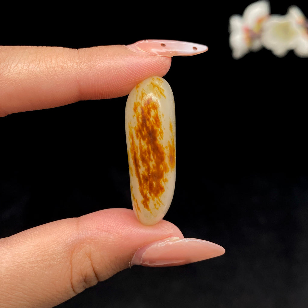 和田玉黄皮籽料挂件（20.2g）
