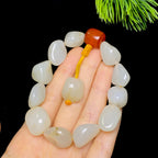 和田玉洒金皮籽料手串（67.5g）