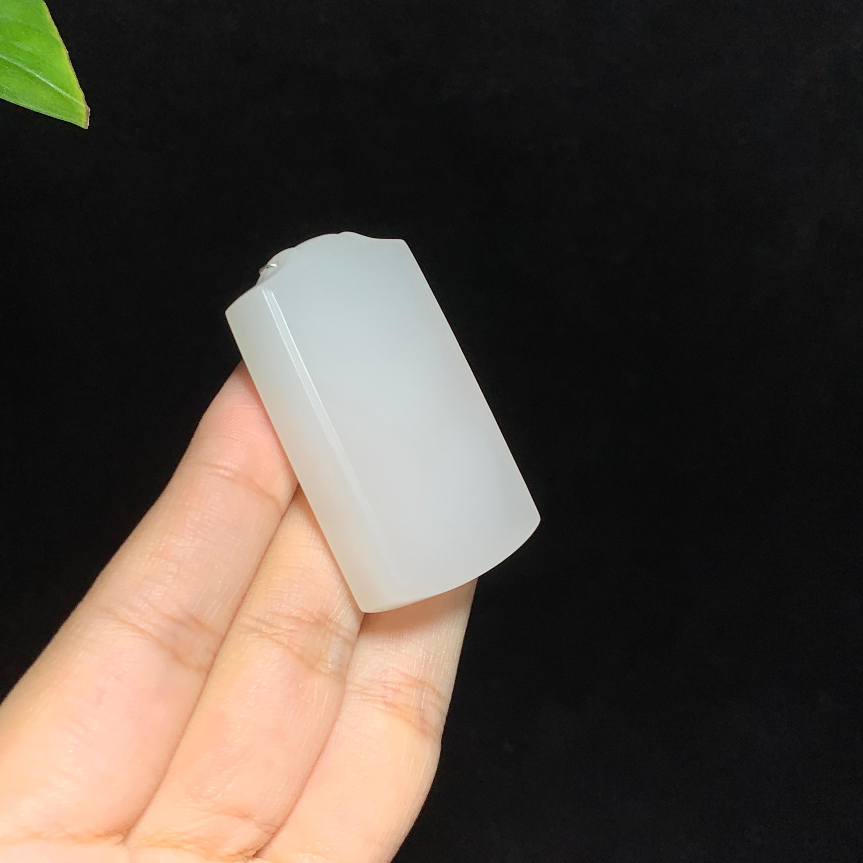 和田山料白玉无事牌挂件（32.3g）