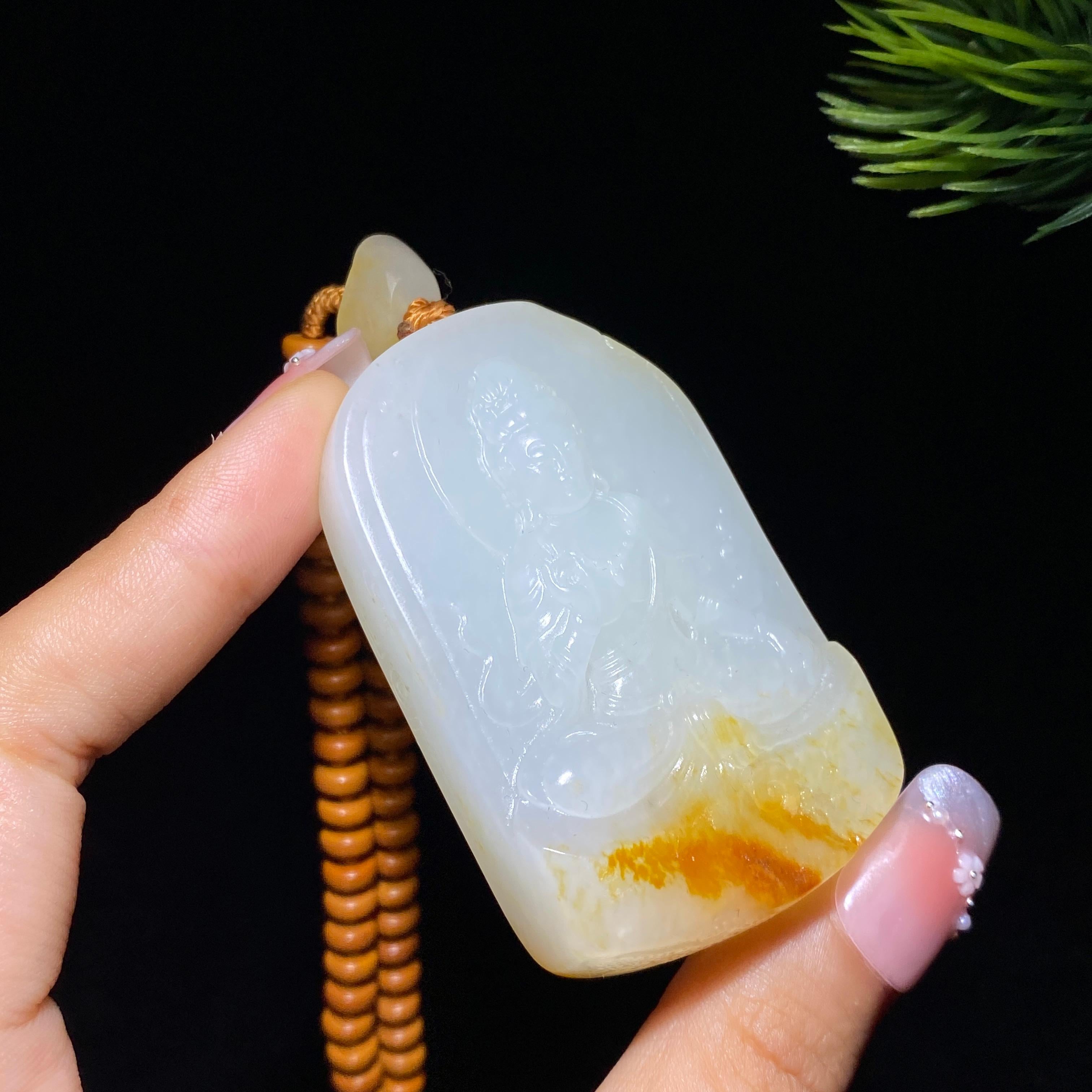 和田玉籽料观音（72.6g）