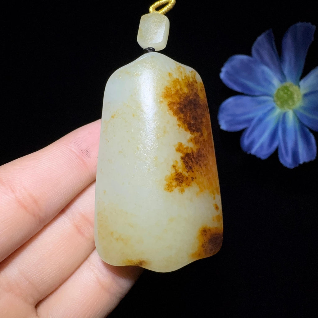 和田玉籽料平安无事牌（60.9g）