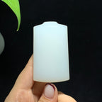 和田山料羊脂白玉无事牌挂件（82.4g）