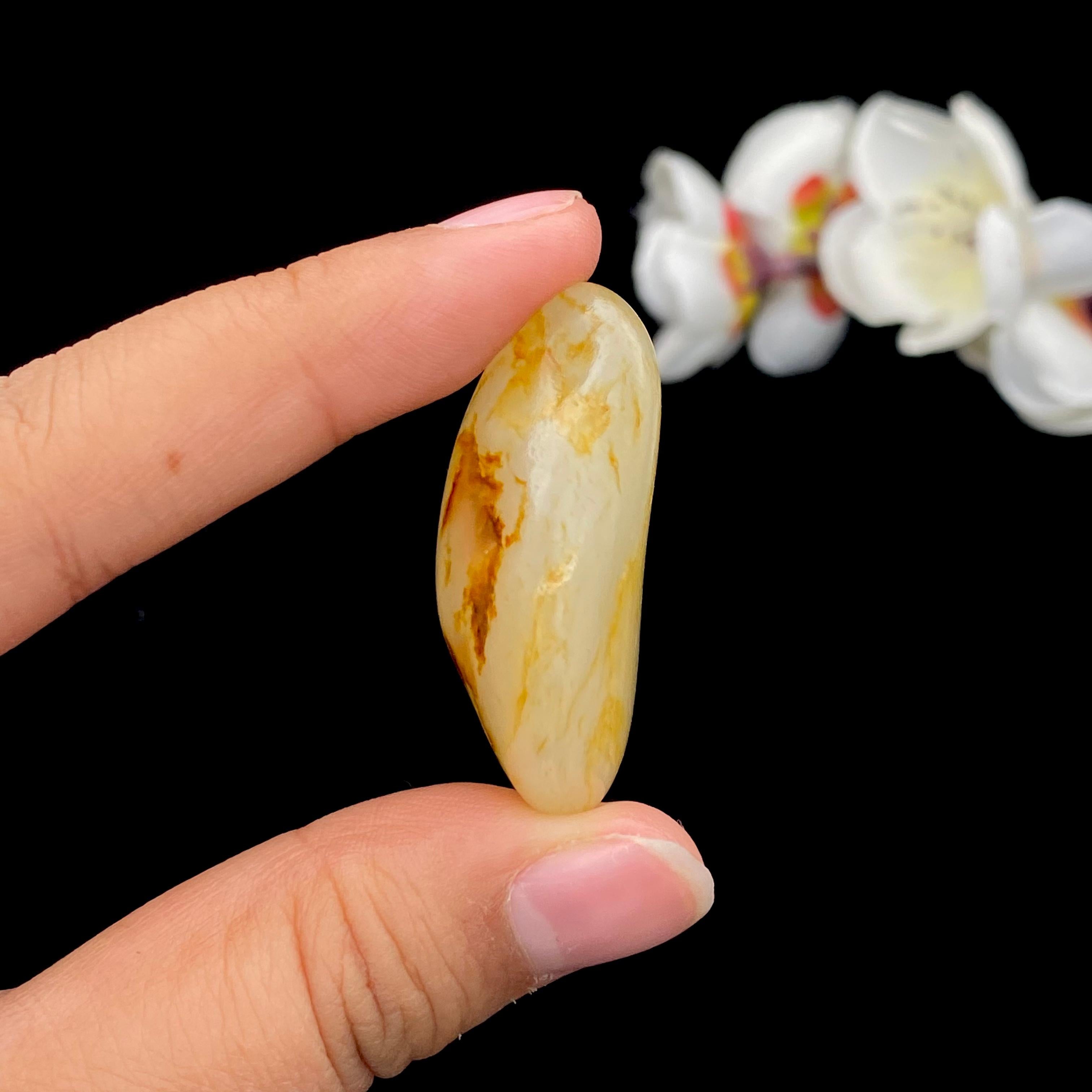 和田玉洒金皮籽料挂件（23g）