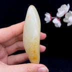 和田玉洒金皮籽料手把件（95.6g）