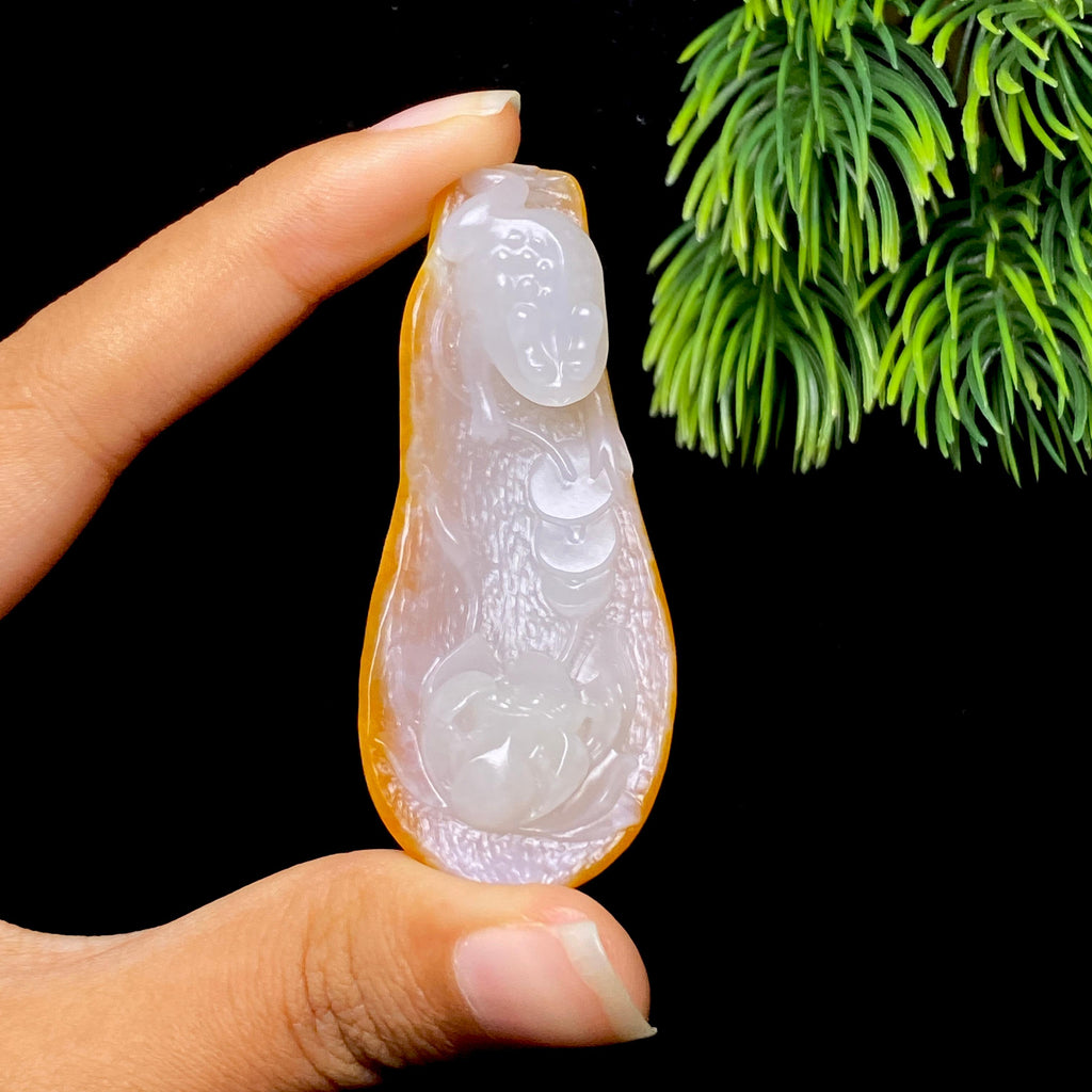 和田玉籽料呱呱来财（24.6g）