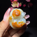 和田玉籽料挂件代代封侯（59.1g）