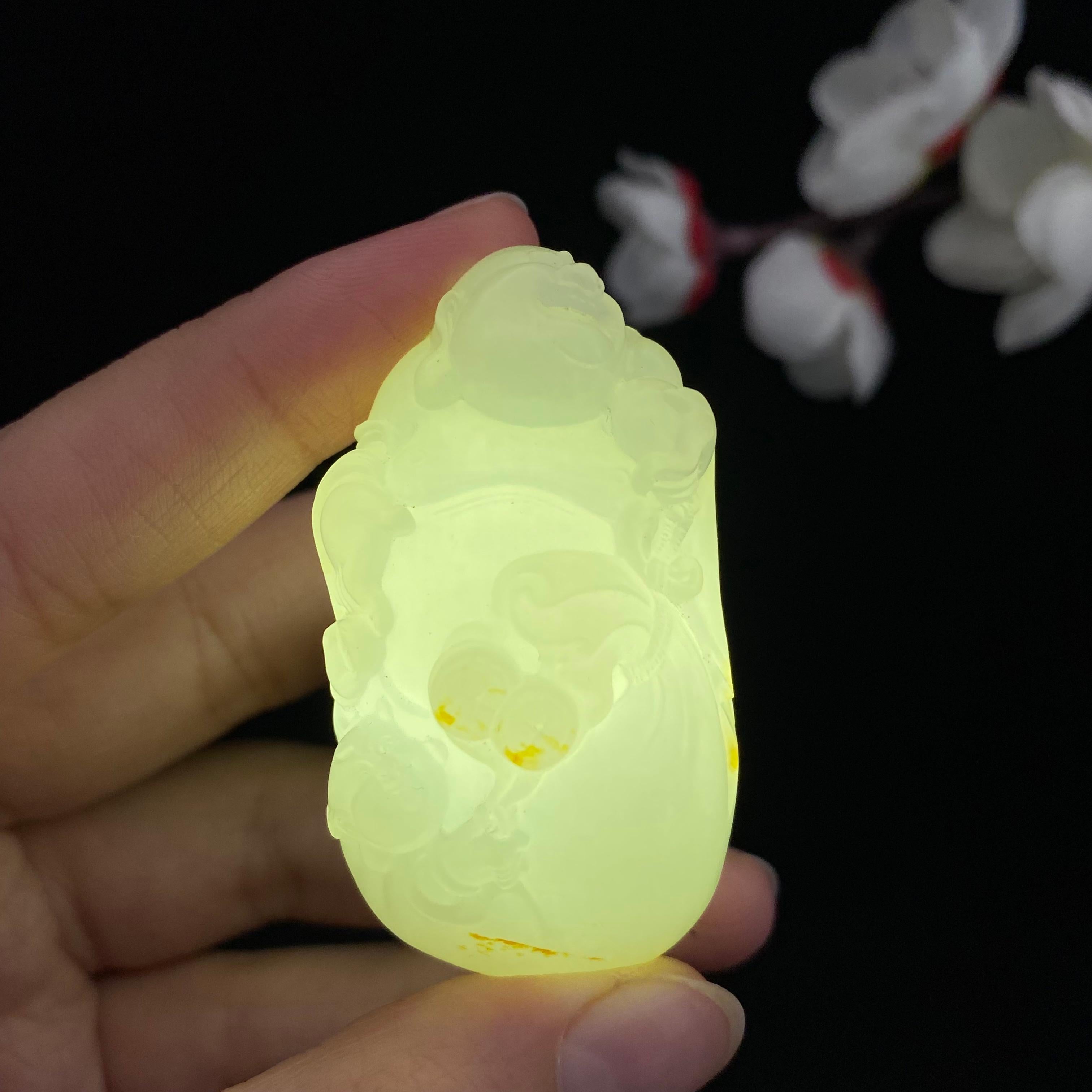 和田玉-白玉籽料【佛公】（46.2g）