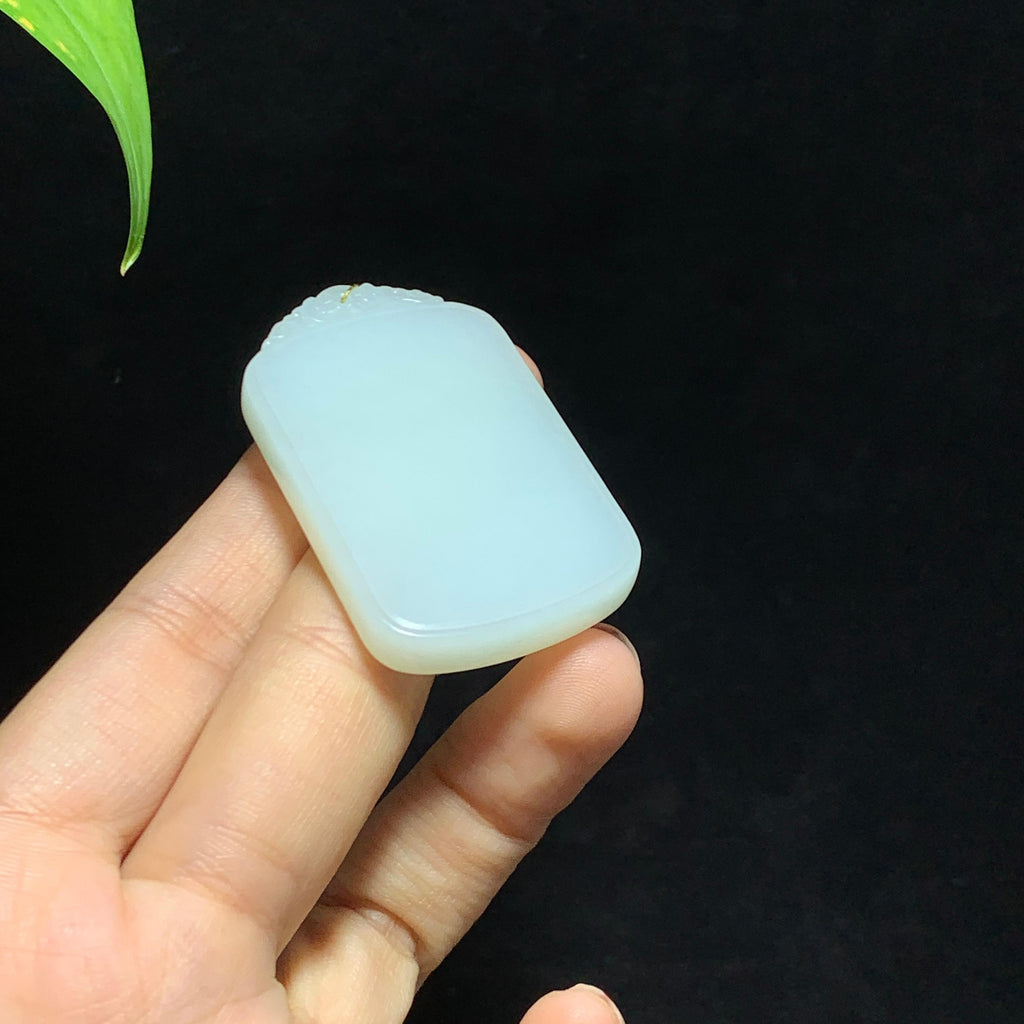 和田山料白玉无事牌挂件（27.3g）