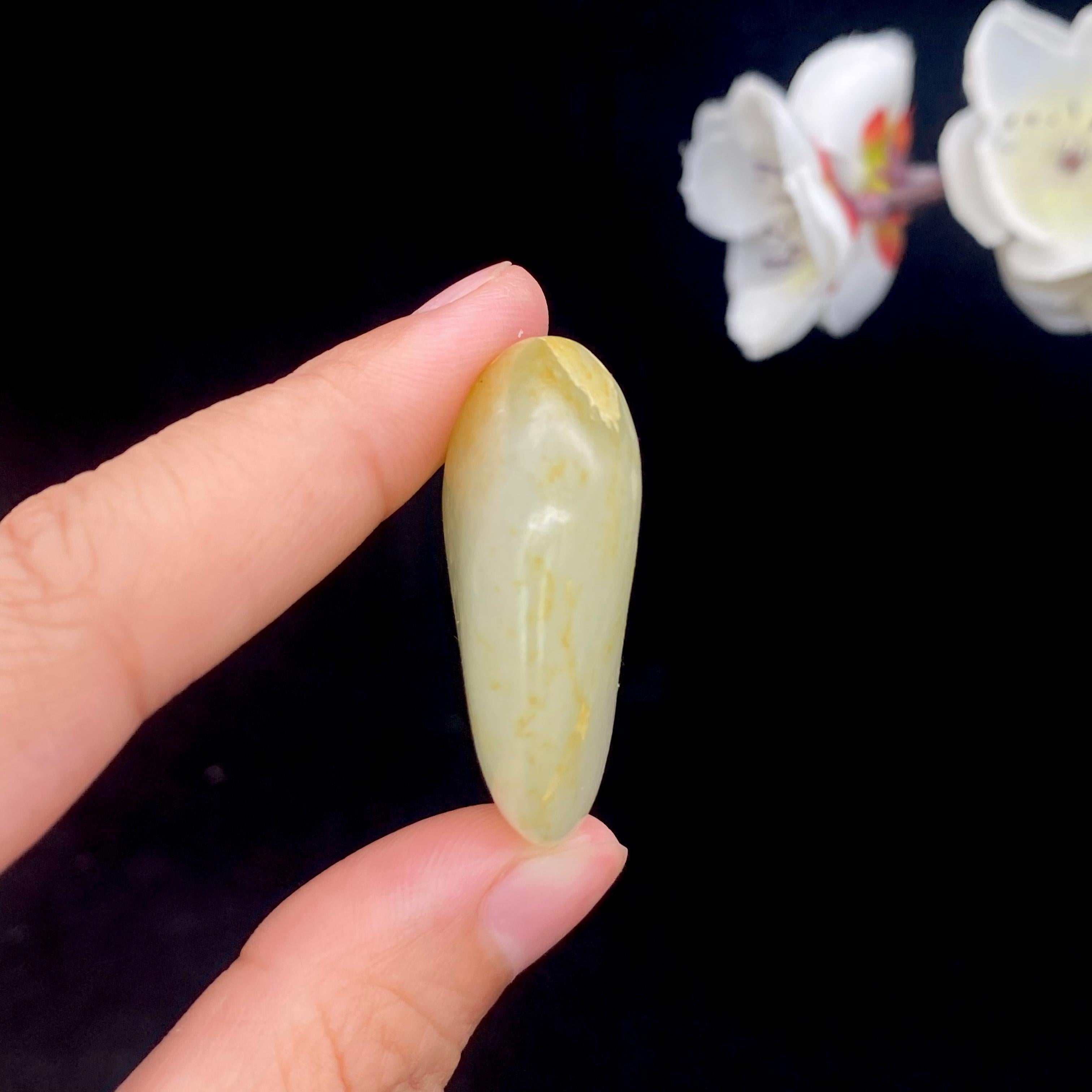 和田玉洒金皮籽料挂件（19g）