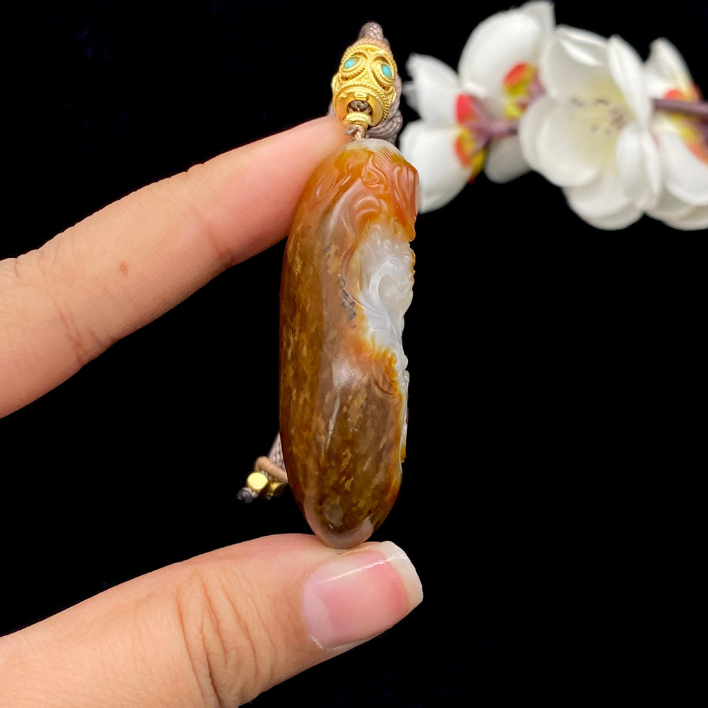 和田玉籽料【龙牌】（45.8g）