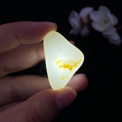 和田玉黄皮籽料吊坠籽（13g）