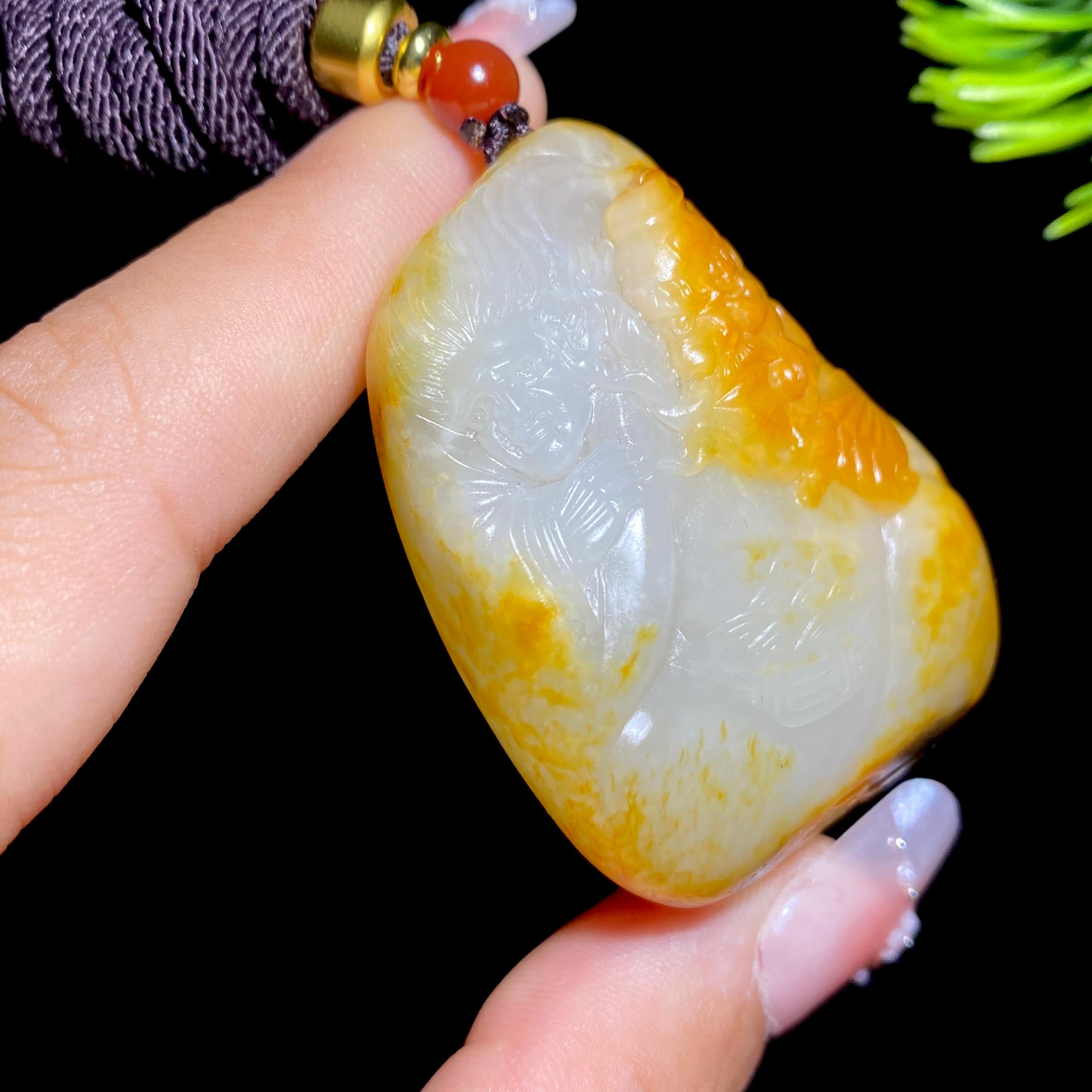 和田玉籽料钟馗（56.3g）